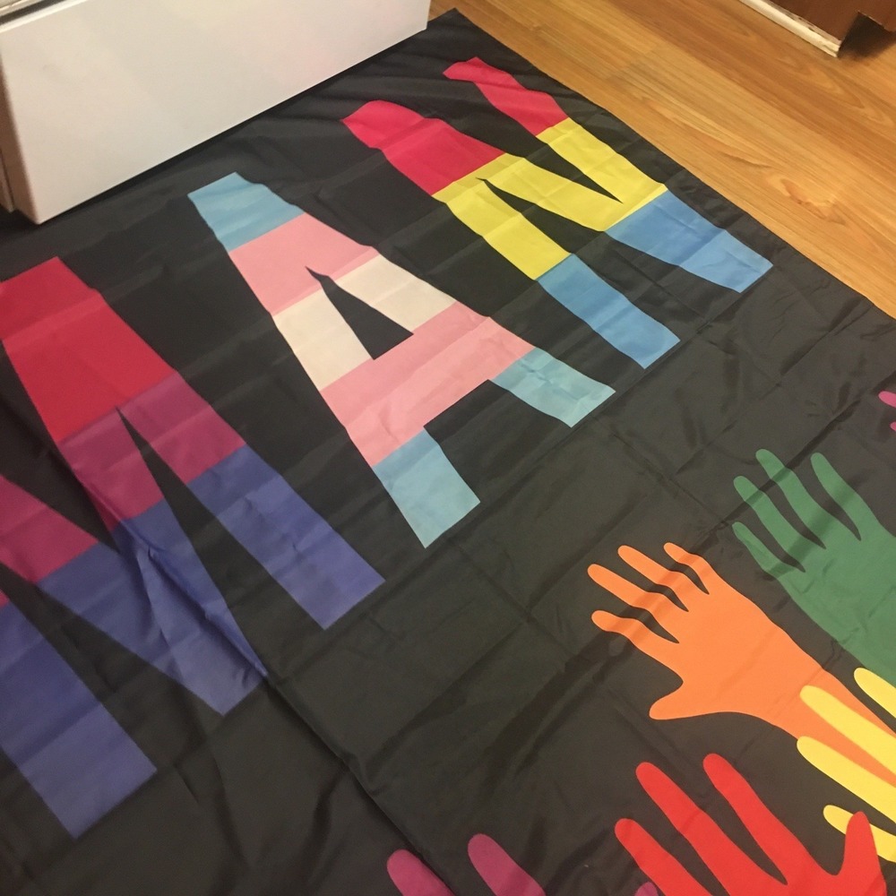 Equality Garden Flag Banner Human Hands Peace Love Sign 60"x80" X-Large - Picture 7 of 9